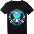 Sound Activated LED T-Shirt for Men Glow in The Dark Light Up Rave Shirt