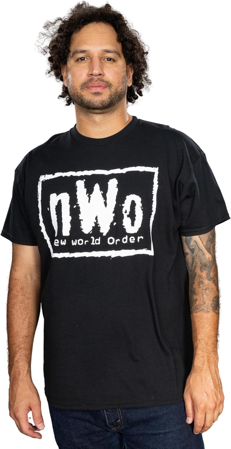 Costume Agent Retro NWO New World Order Wrestling Adult Black T-Shirt Halloween Costume Cosplay