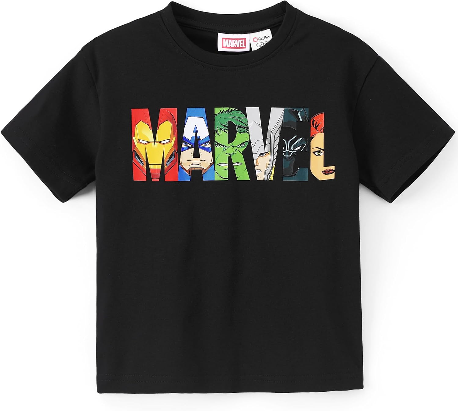 Disney Marvel Spiderman Shirt Boys Cotton Short Tee Shirt Kids Top 2-9Y | Soft Material Short Sleeve Casual Outfit Crewneck Relaxed Apparel Bright Graphic Print Daily Outerwear Summer Holiday Cloth