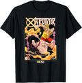 One Piece Anime Ace and Luffy Team Up Kanji T-Shirt
