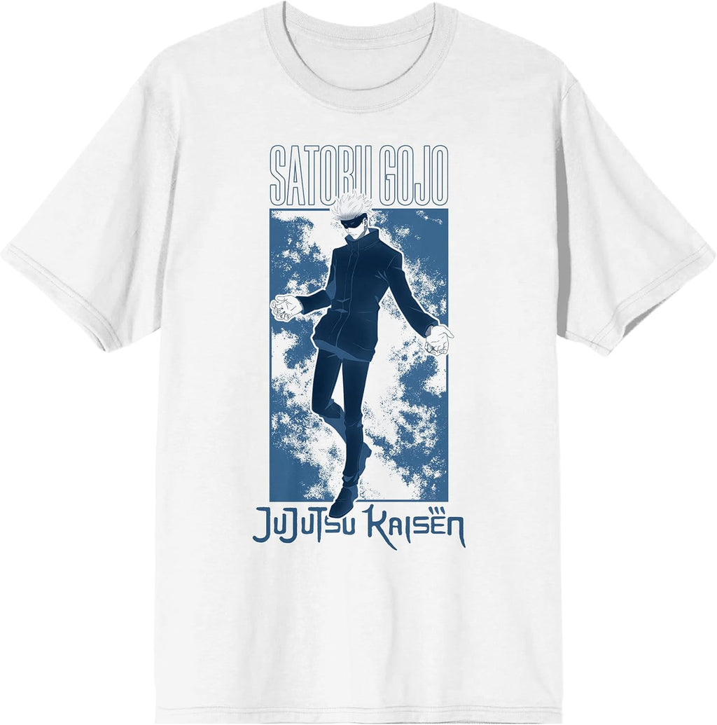 Jujutsu Kaisen Satoru Gojo Strongest Sorcerer Men's White Short Sleeve Tee