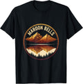Maroon Bells Vintage Mountain Lake Design T-Shirt
