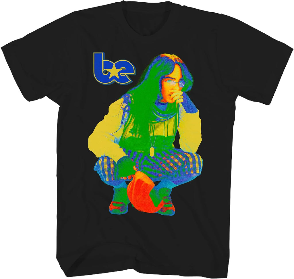 2Bhip Billie Eilish Hit Me Hard and Soft T Shirt Black Graphic Music Tee | Officially Licensed Billie Eilish Merch, 100% Combed Ring-Spun Cotton, Unisex Crewneck Short Sleeve Graphic Tee, Front Print