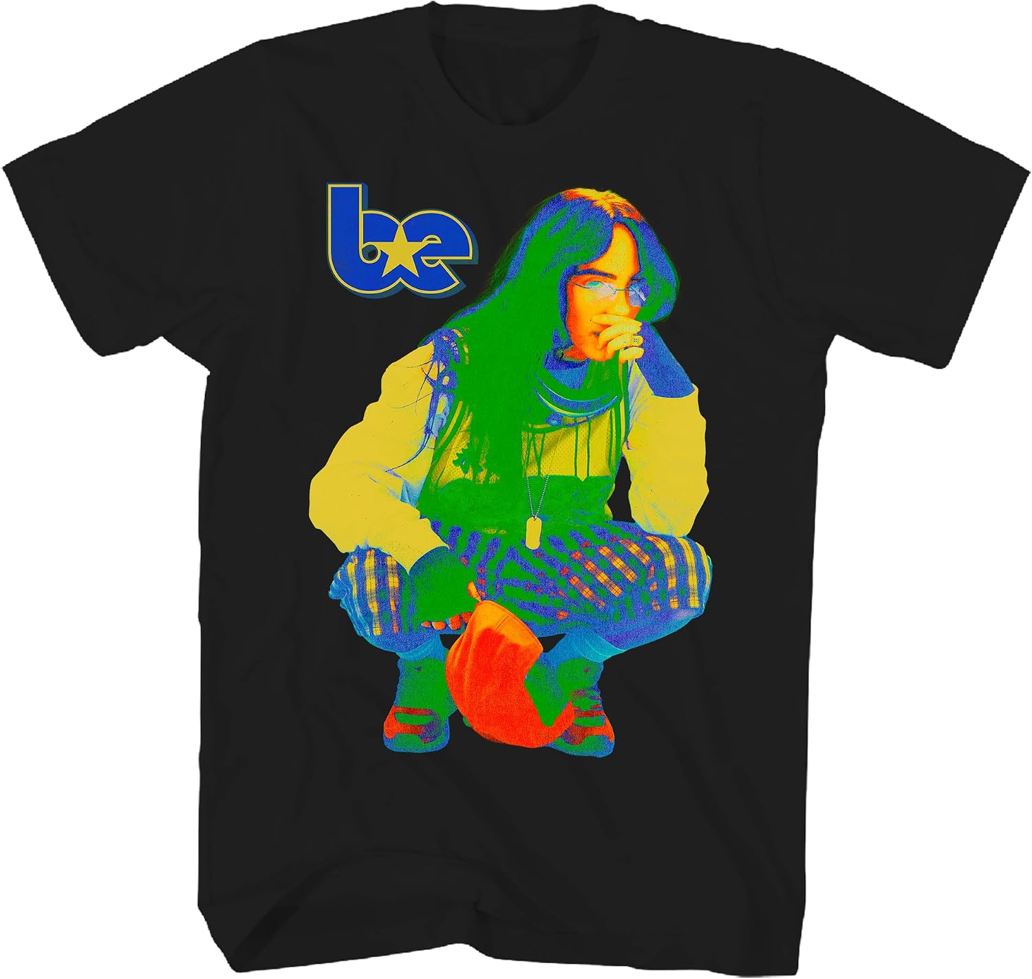 2Bhip Billie Eilish Hit Me Hard and Soft T Shirt Black Graphic Music Tee | Officially Licensed Billie Eilish Merch, 100% Combed Ring-Spun Cotton, Unisex Crewneck Short Sleeve Graphic Tee, Front Print