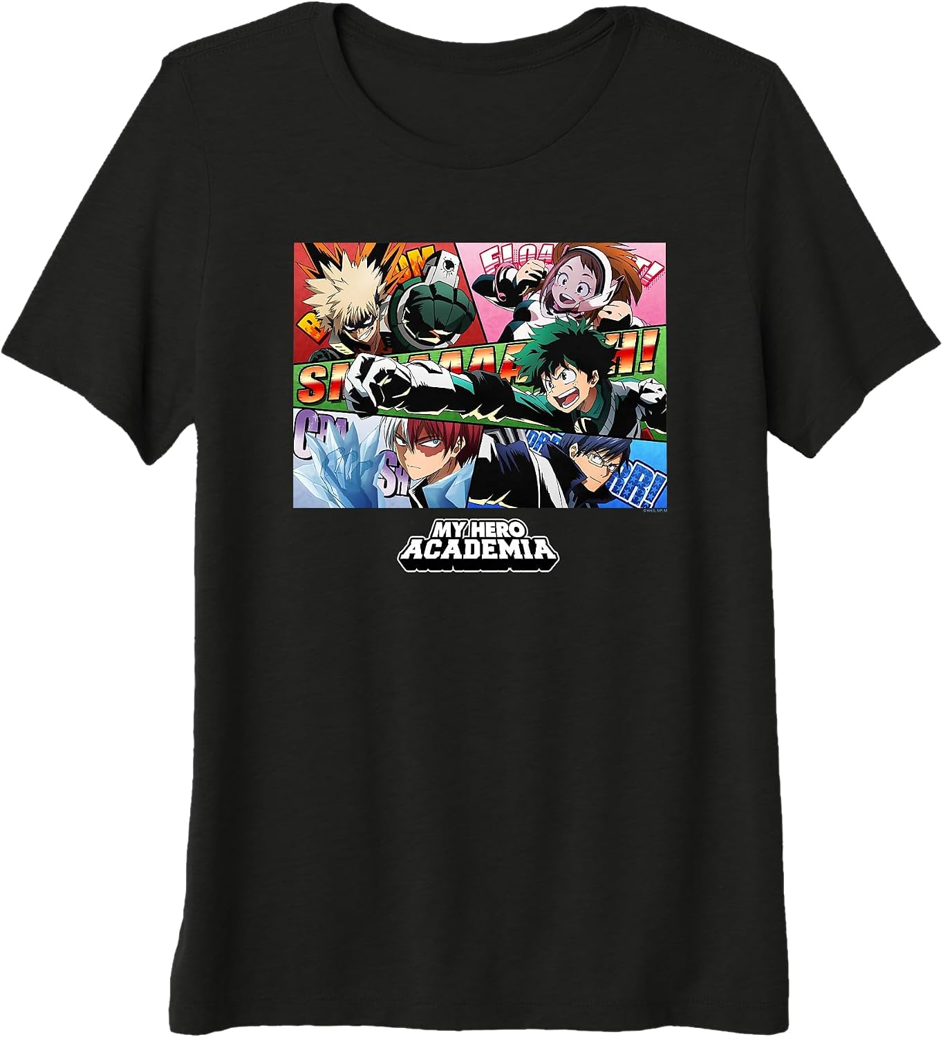 My Hero Academia Class 1-A Group Comic Panels Anime Premium Tri-Blend T-Shirt
