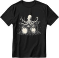 Octopus Drummer Shirt Vintage Music Lover Tee for Men Gift for Father's Day Birthday