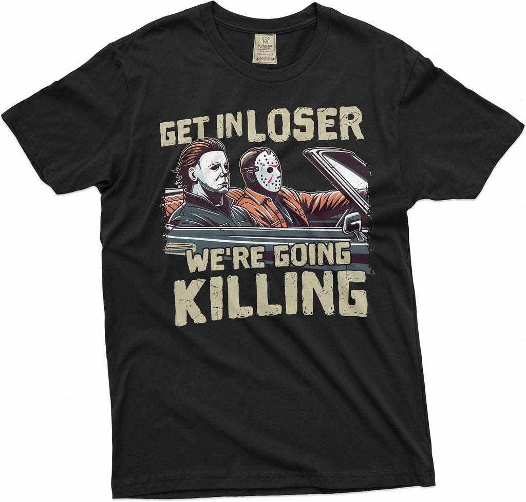 Silver Lake T-shirts Men's Horror Movie Shirt Serial Killers T-Shirt Halloween Movie Characters Shirt Halloween Costume