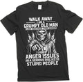 Men's Grumpy Old Man Shirt Walk Away Tee Grandpa Grandfather Birthday Gift Tee