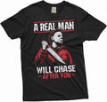 Men's Scary Halloween Shirt Horror Movie Tee Serial Killer T-Shirt Funny Halloween Costume