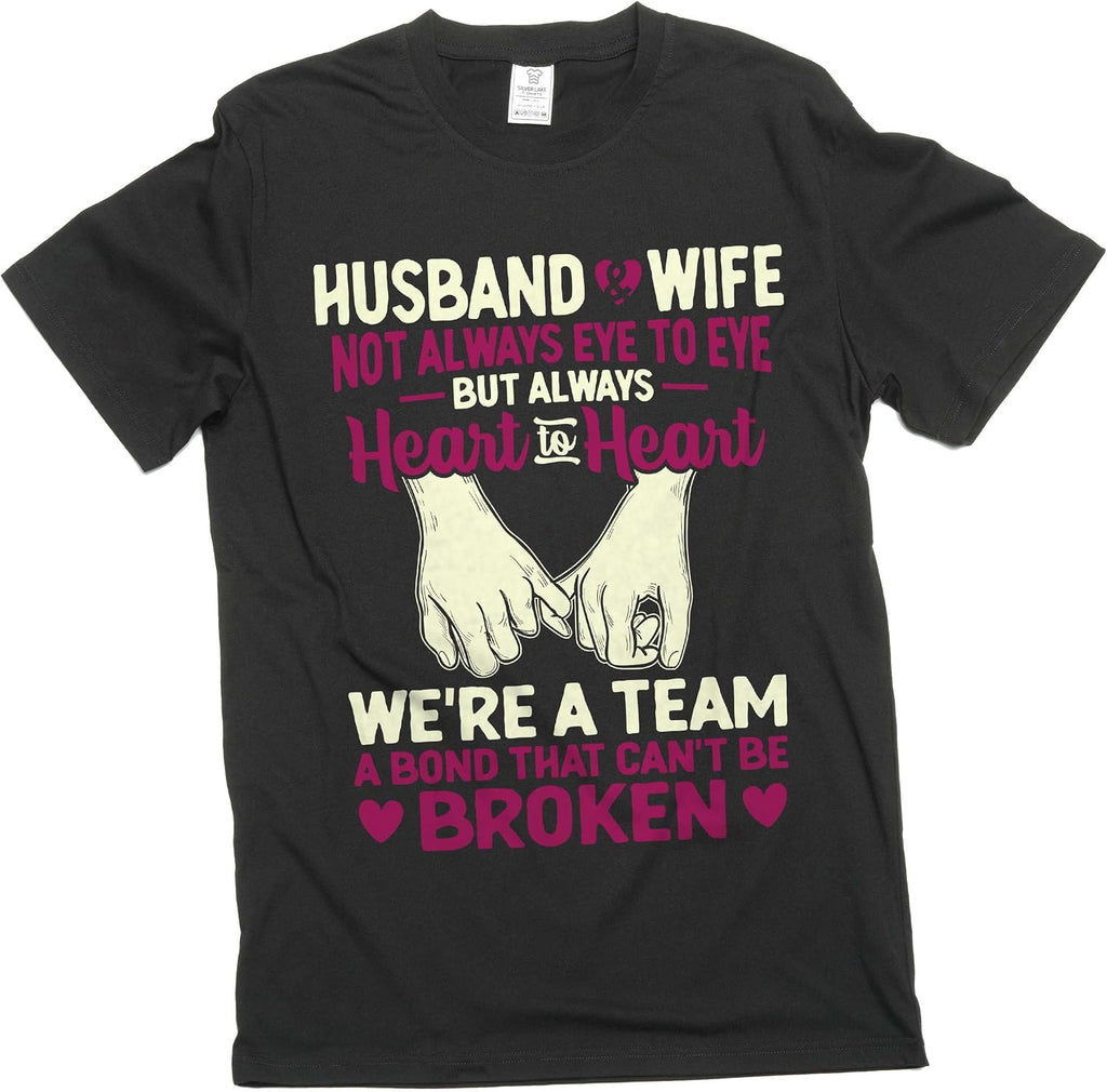 Silver Lake T-shirts Men's Husband and Wife T-Shirt Couple Valentine's Day Relationship