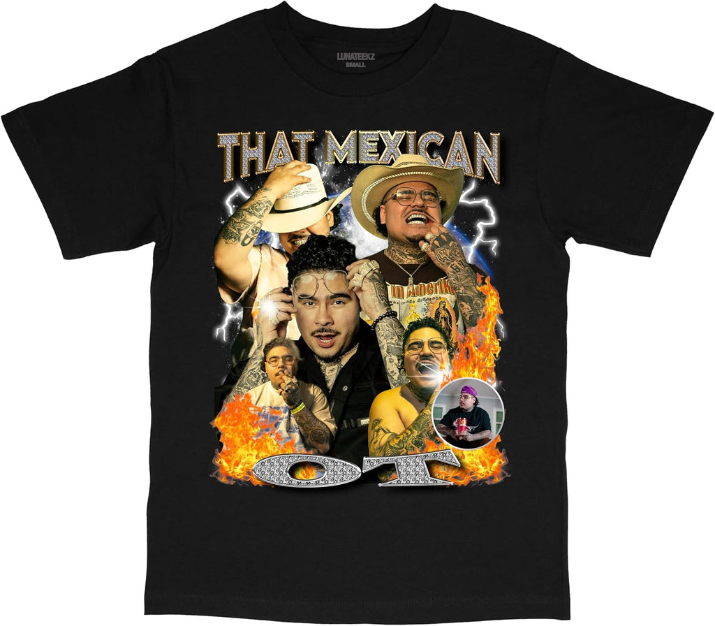That Mexican Out of Texas Vintage Streetwear Style T-Shirt Black