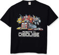 Transformers Mens Robots in Disguise Basic Solid Tee T Shirt, Black, Large US