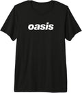 Oasis White Logo On Black Premium Tri-Blend T-Shirt