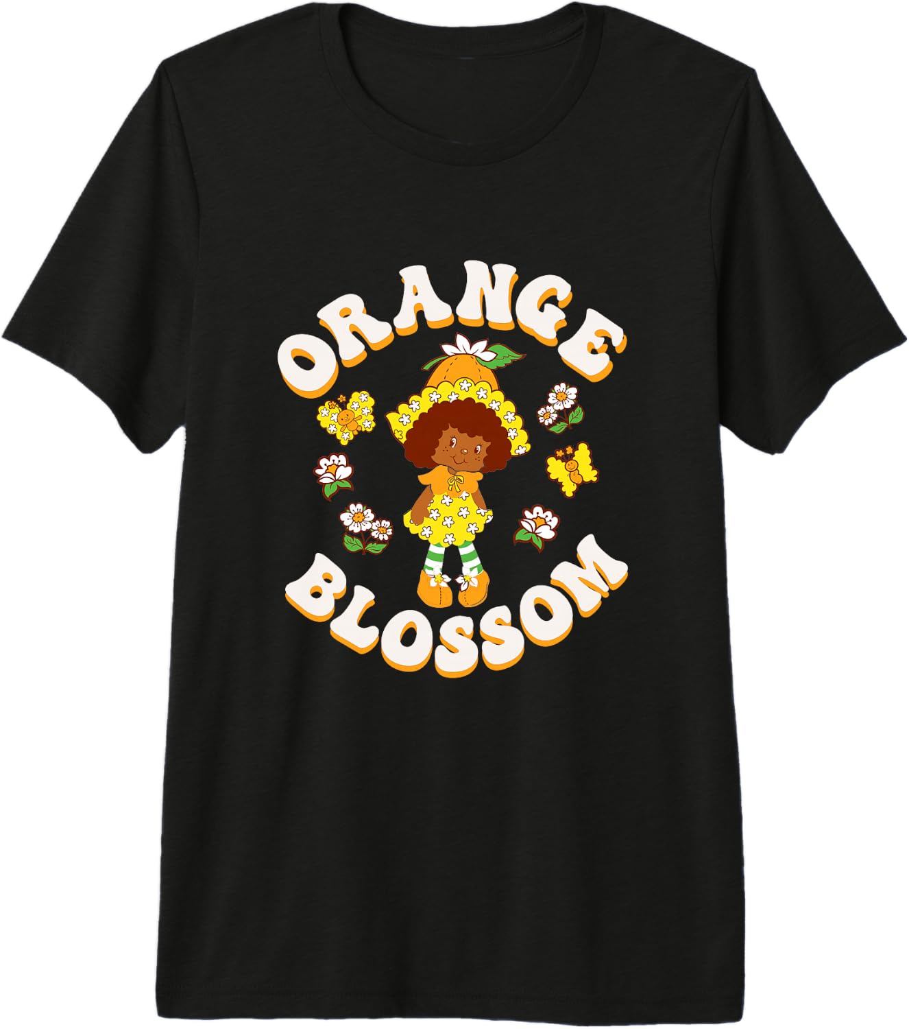 Strawberry Shortcake Orange Blossom Vintage Floral Premium Tri-blend T-Shirt