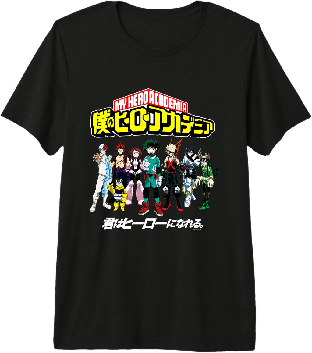 My Hero Academia Class 1A Group Shot Anime Premium Tri-Blend T-Shirt