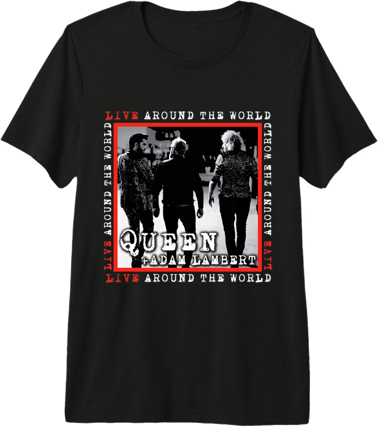 Queen X Adam Lambert Live Around The World Premium Tri-blend T-Shirt