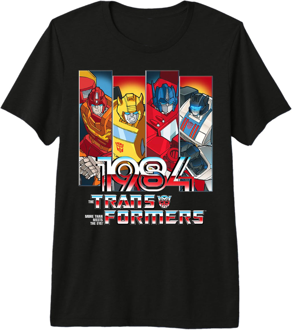 Transformers 1984 Vintage Autobots Panels Premium Tri-Blend T-Shirt