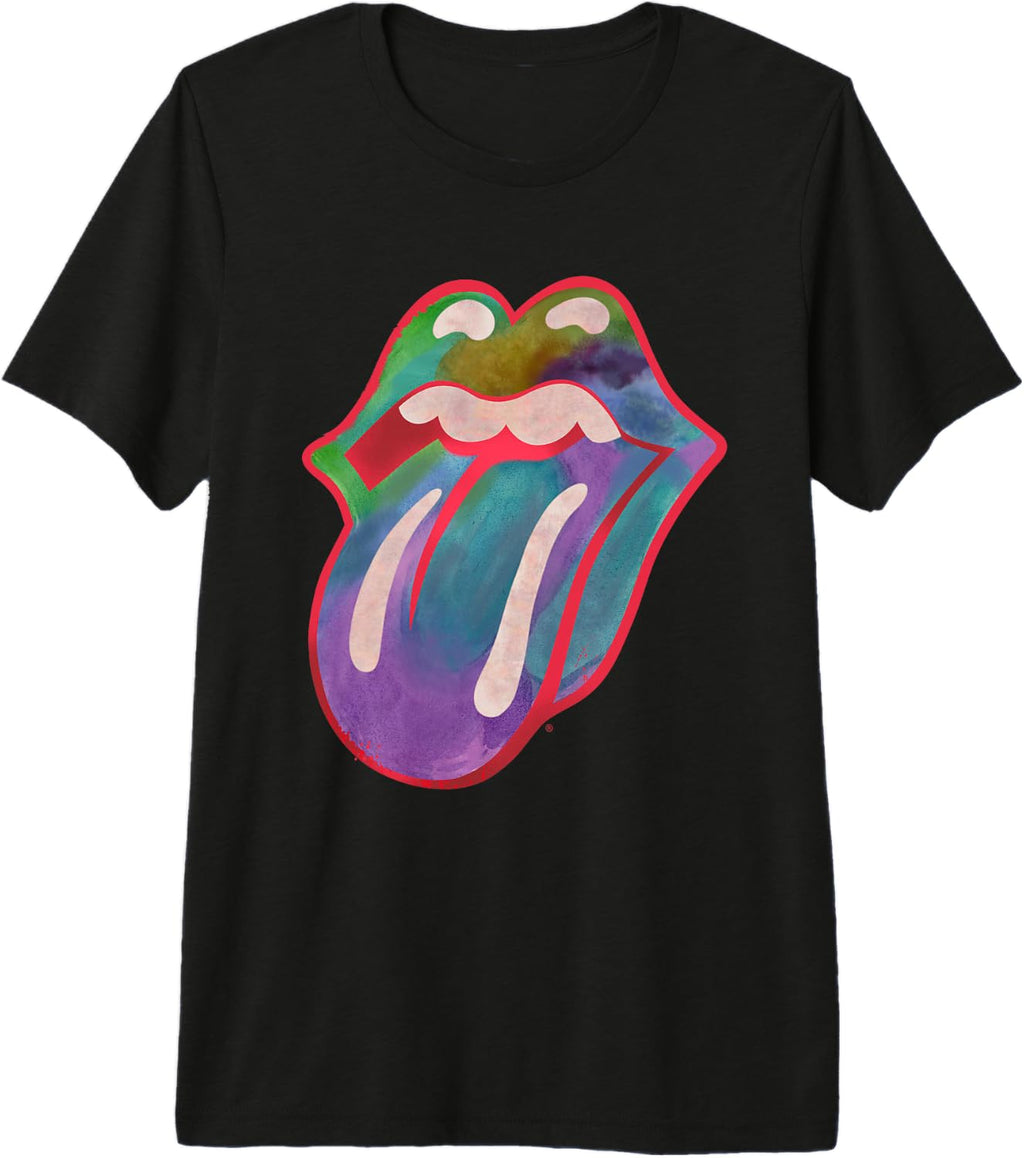 The Rolling Stones Colors Tongue Premium Tri-Blend T-Shirt