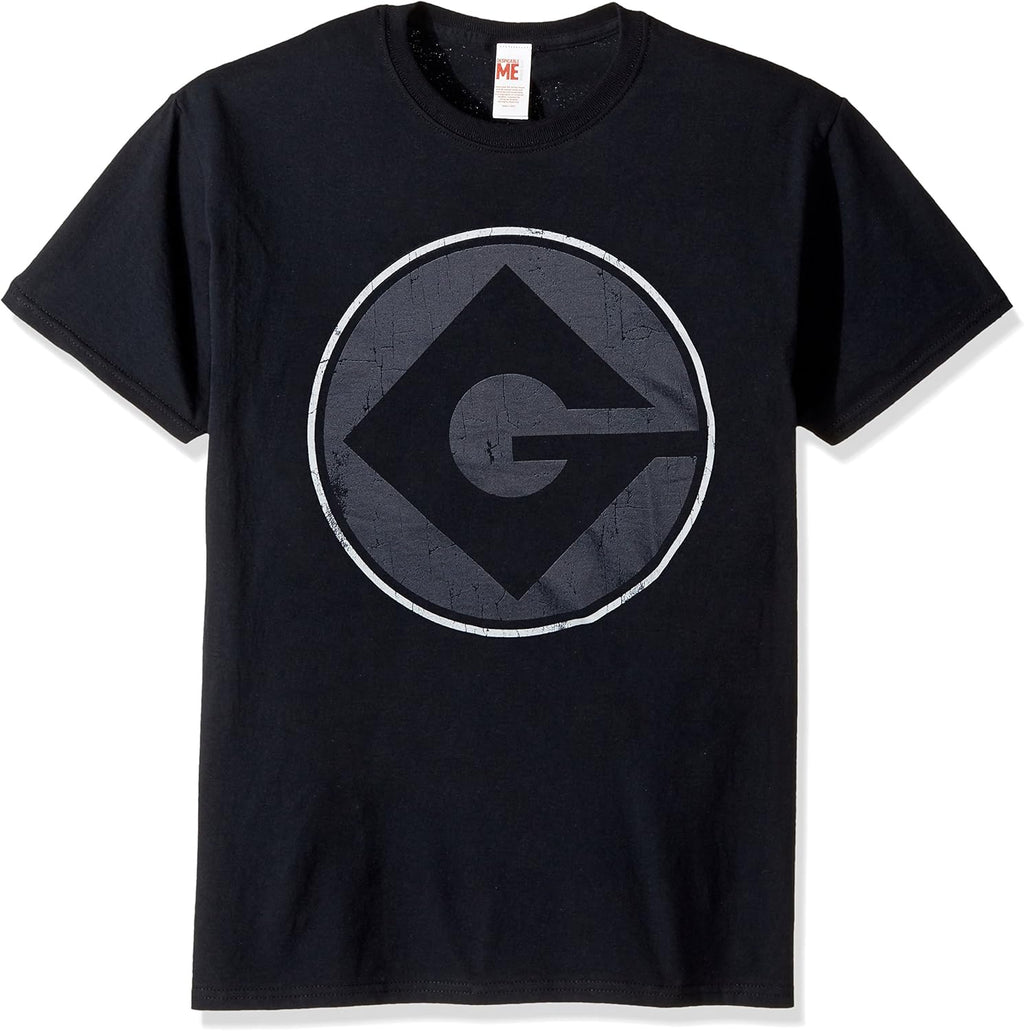 Despicable Me Men's Minions Gru Logo Funny Graphic Tee