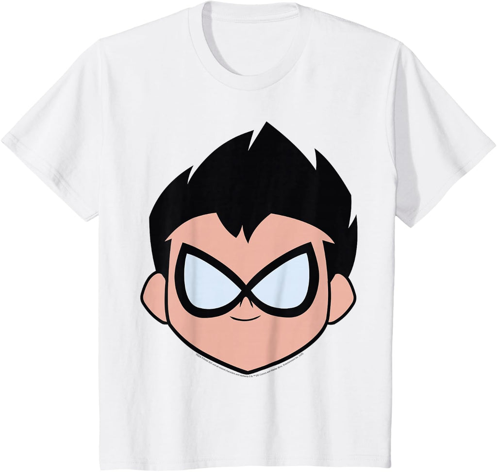 Kids DC Comics Teen Titans Go! Robin Big Face T-Shirt