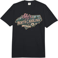 She’s from North Carolina Retro Floral State Pride Comfort Colors Adult Heavyweight T-Shirt