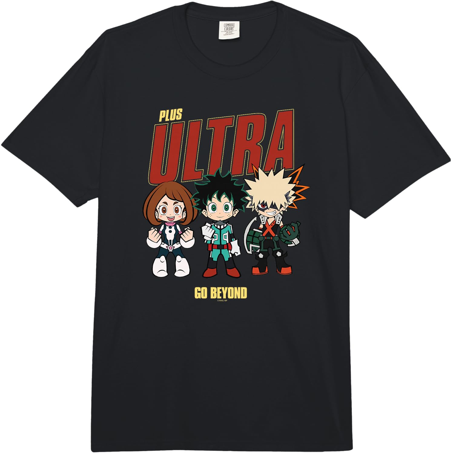 My Hero Academia Go Beyond Chibi Character Collage Anime Comfort Colors Adult Heavyweight T-Shirt