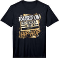 Raised ON Old School Hip HOP Tshirt Cassette Graffiti Rap Performance T-Shirt