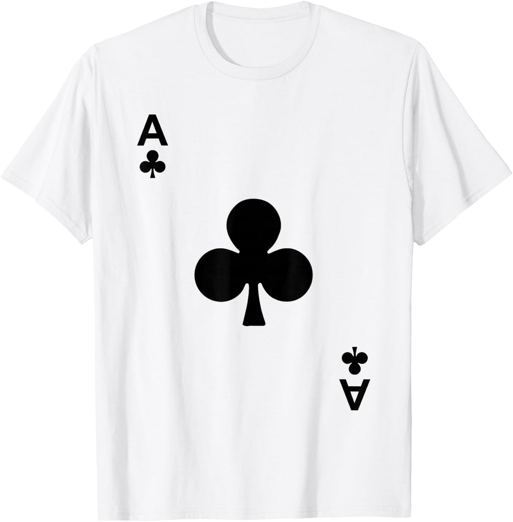 Ace of Clubs Tshirt Blackjack Cards Poker 21 A Tee Shirt T-Shirt