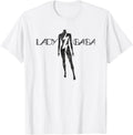 Official Lady Gaga Lightning Black Logo T-Shirt
