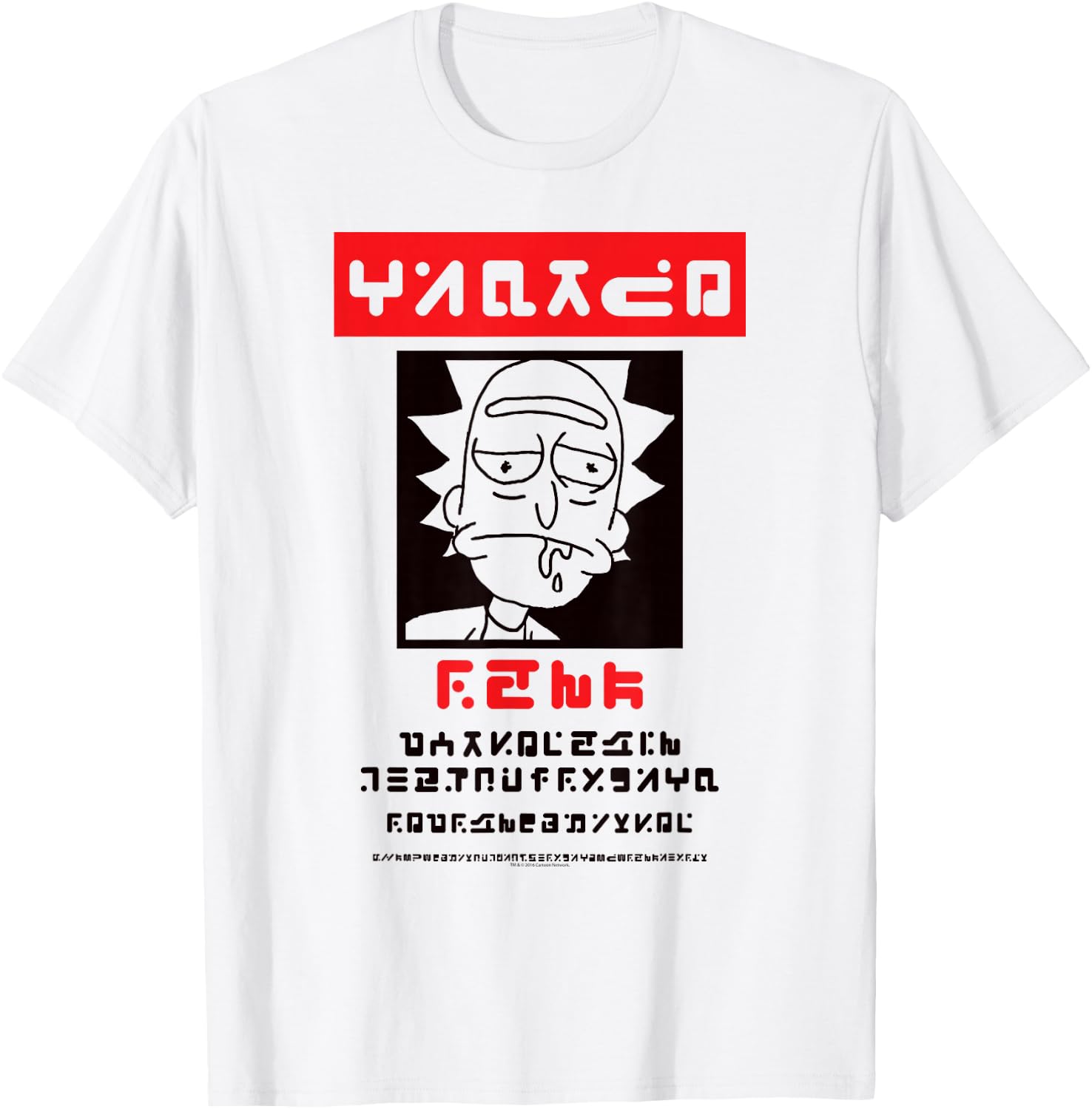 Rick and Morty Rick Wanted Poster Cartoon T-Shirt