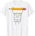 Spongebob Squarepants DoodleBob Pencil Yell Simple T-Shirt