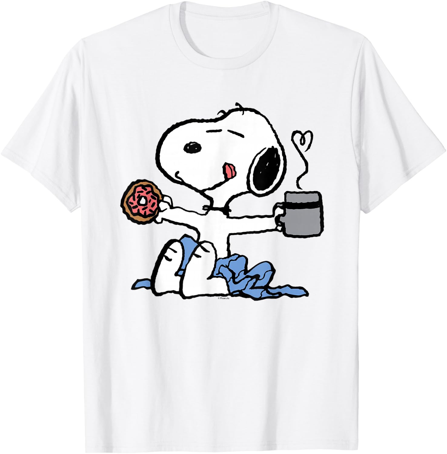 Peanuts - Donut Coffee Snoopy T-Shirt
