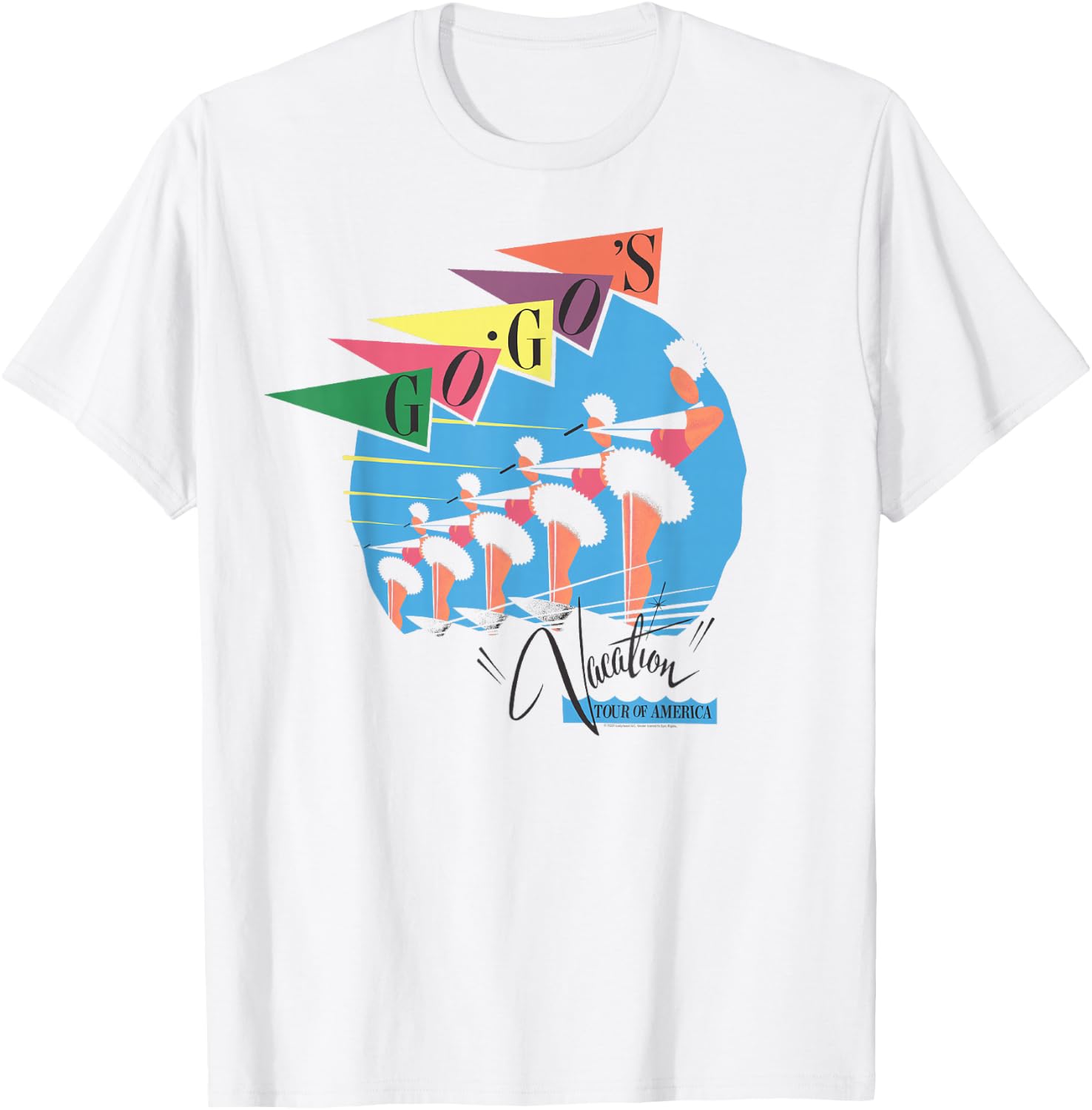 The Go-Go's - Vacation Retro T-Shirt Small