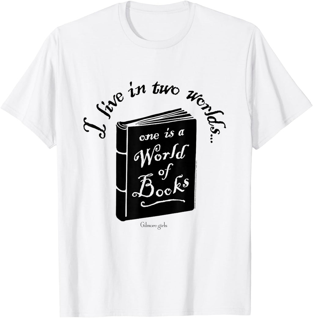 Gilmore Girls A World of Books Illustration TV Show T-Shirt