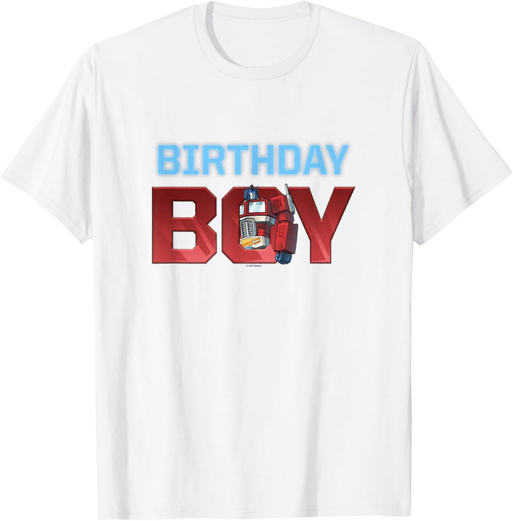 Transformers Birthday Boy Classic Optimus Prime Logo T-Shirt