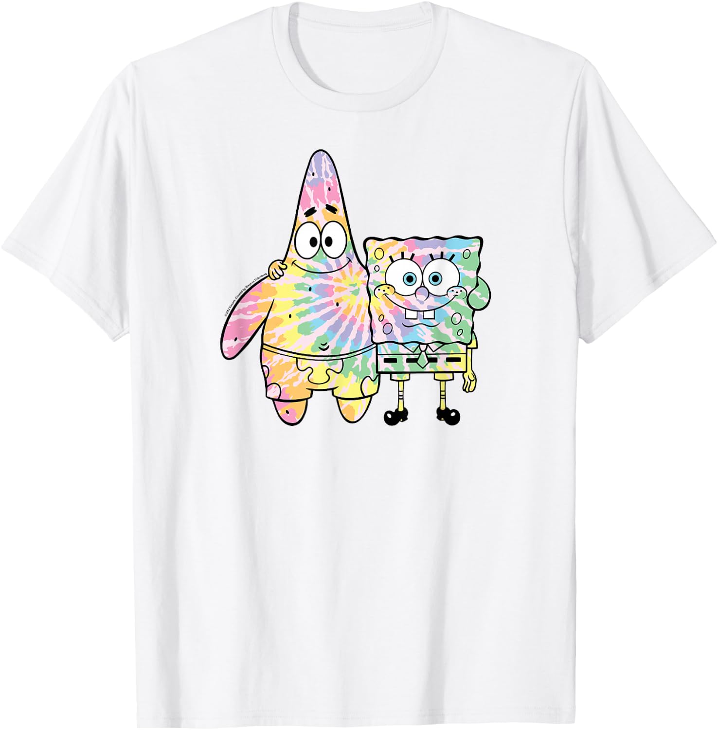 Spongebob Squarepants - Patrick Star Tie Dye Characters T-Shirt