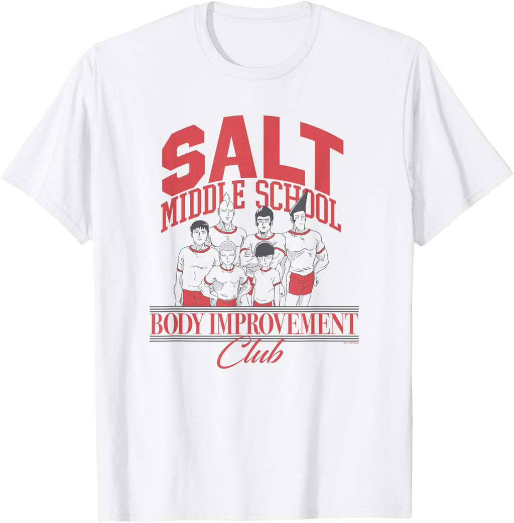 Mob Psycho 100 Salt School Body Improvement Club Anime T-Shirt