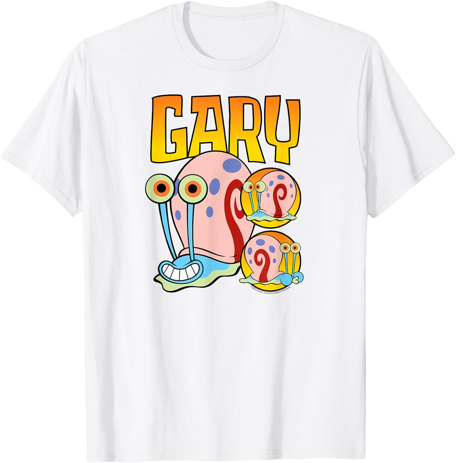Spongebob Squarepants - Gary the Snail Character Collage T-Shirt