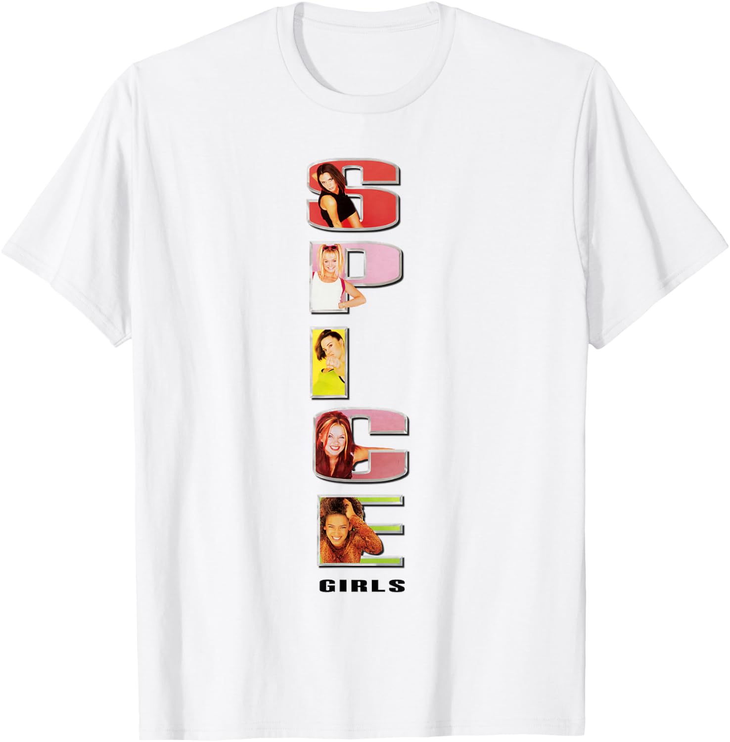 Official Spice Girls Stacked Logo T-Shirt