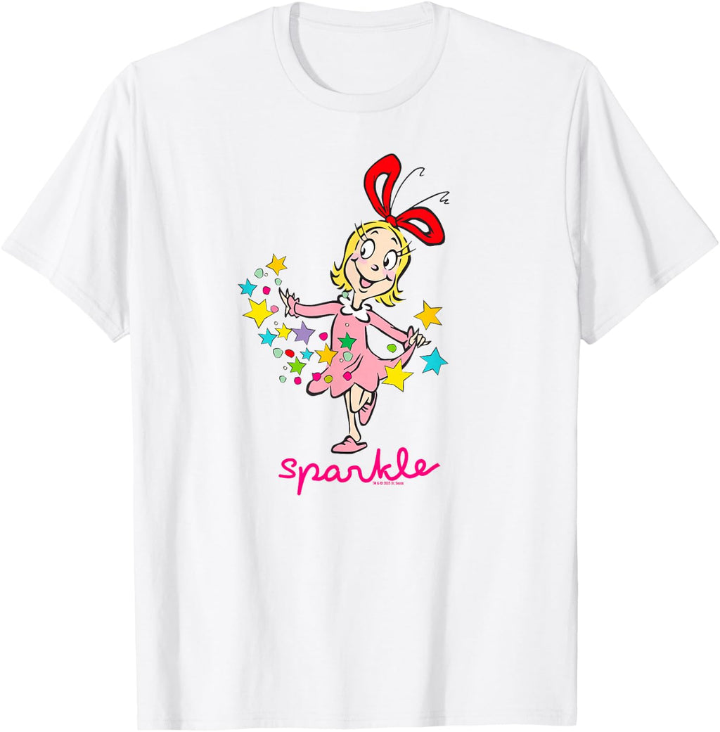 Grinch Cindy Lou Who Sparkle Officially Licensed T-Shirt