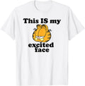 Garfield This is My Excited Face Sarcastic Cartoon Cat T-Shirt