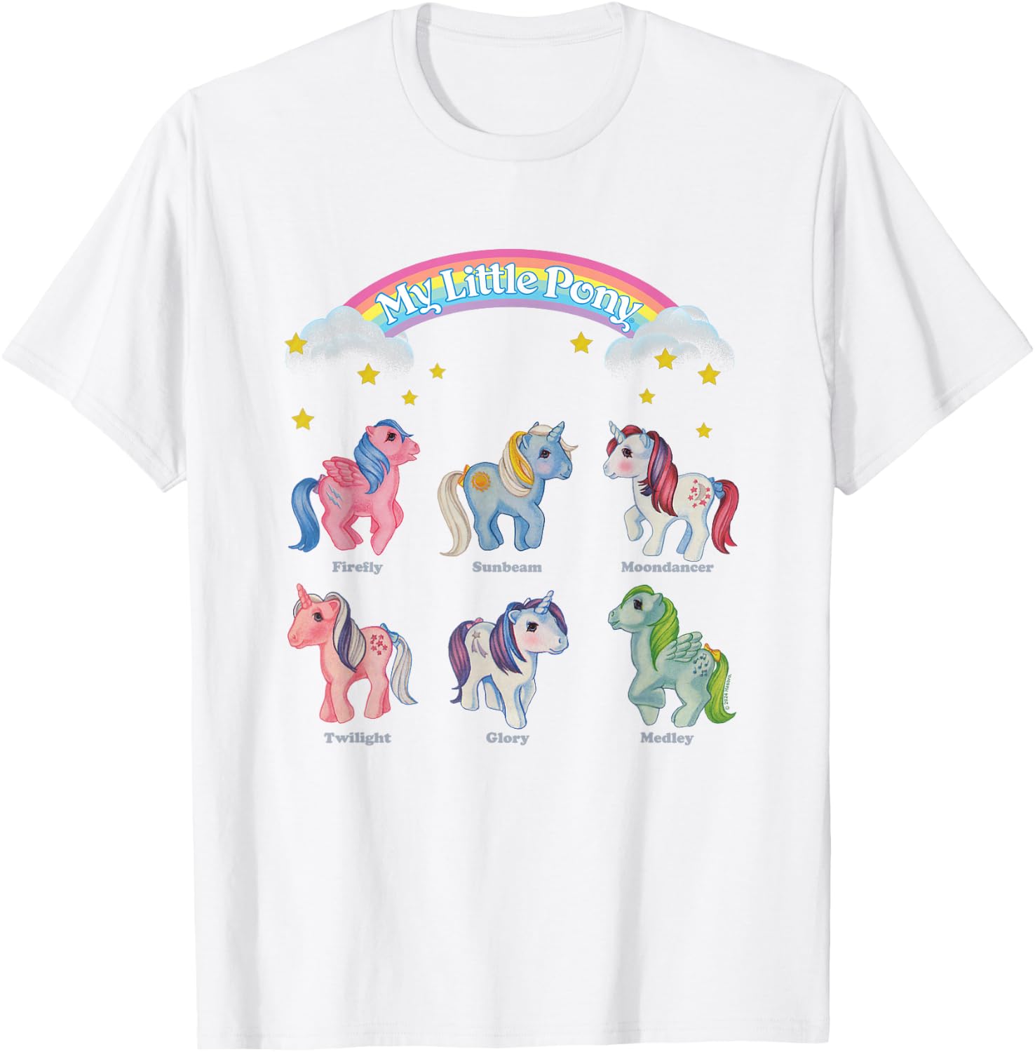 My Little Pony Classic Gen 1 Vintage Group Shot T-Shirt