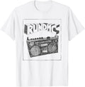 Run DMC Official Boombox Charcoal Sketch T-Shirt