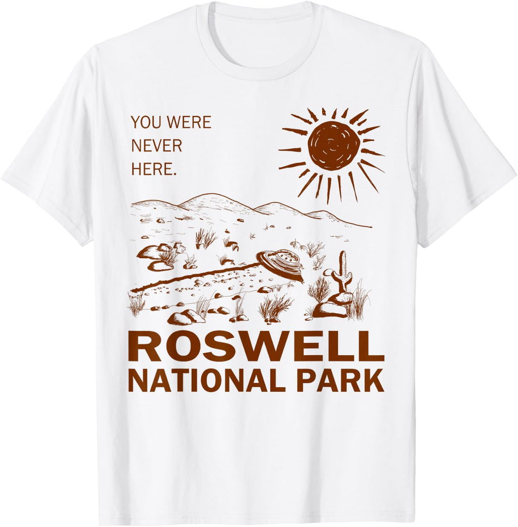 Roswell National Park UFO Flying Saucer Meme Souvenir T-Shirt