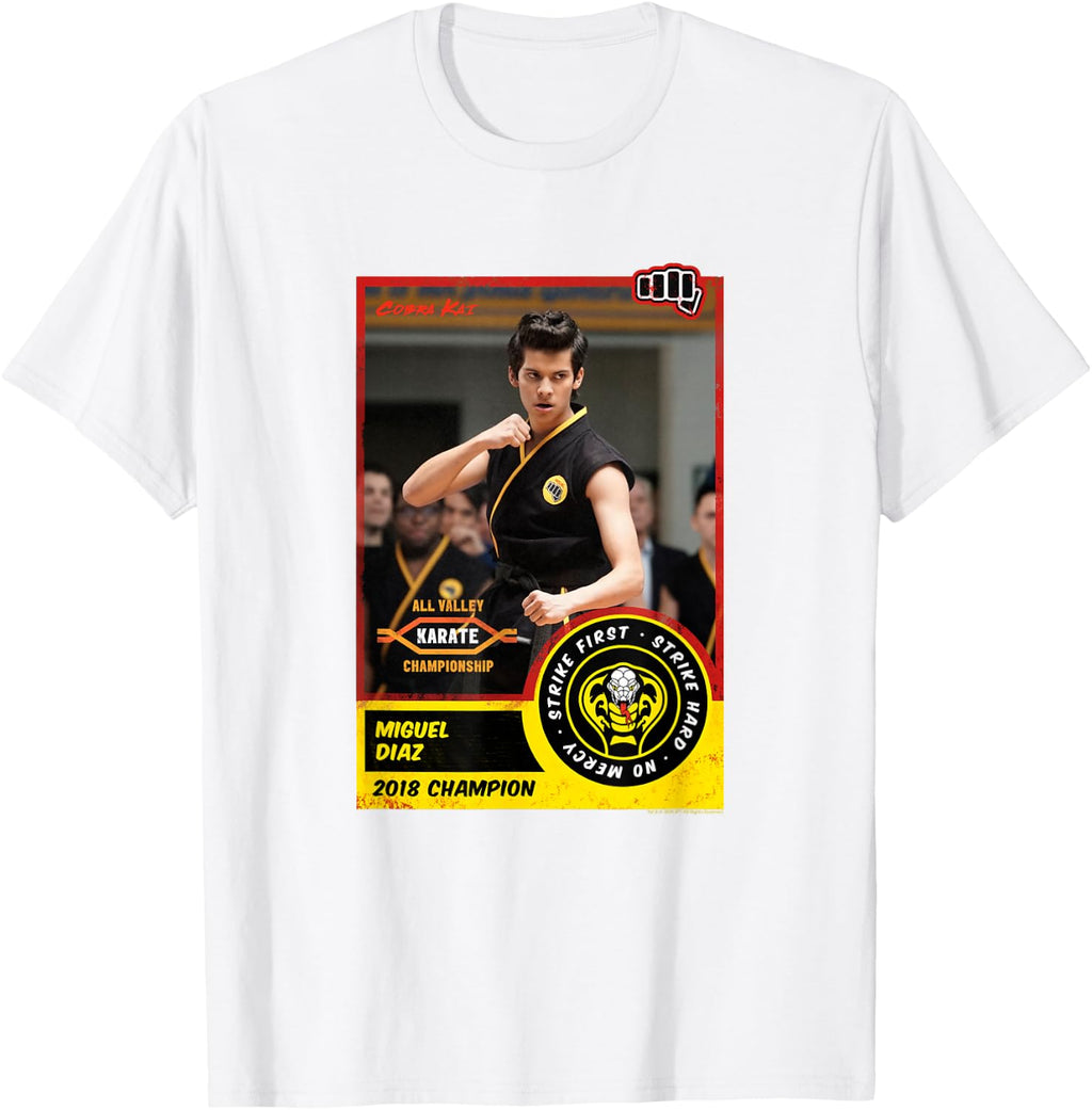 Cobra Kai Miguel Diaz Champion Card T-Shirt