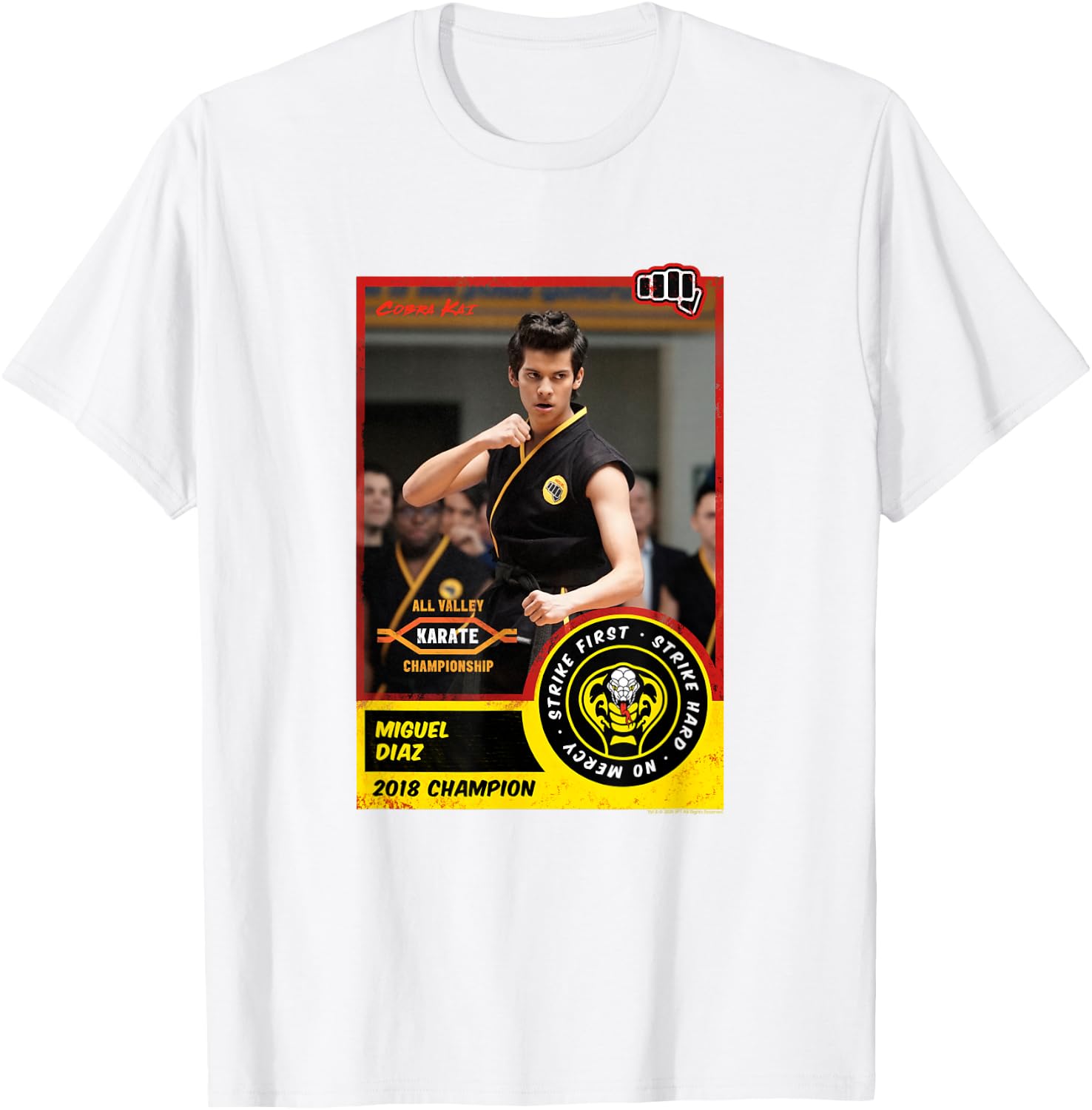 Cobra Kai Miguel Diaz Champion Card T-Shirt