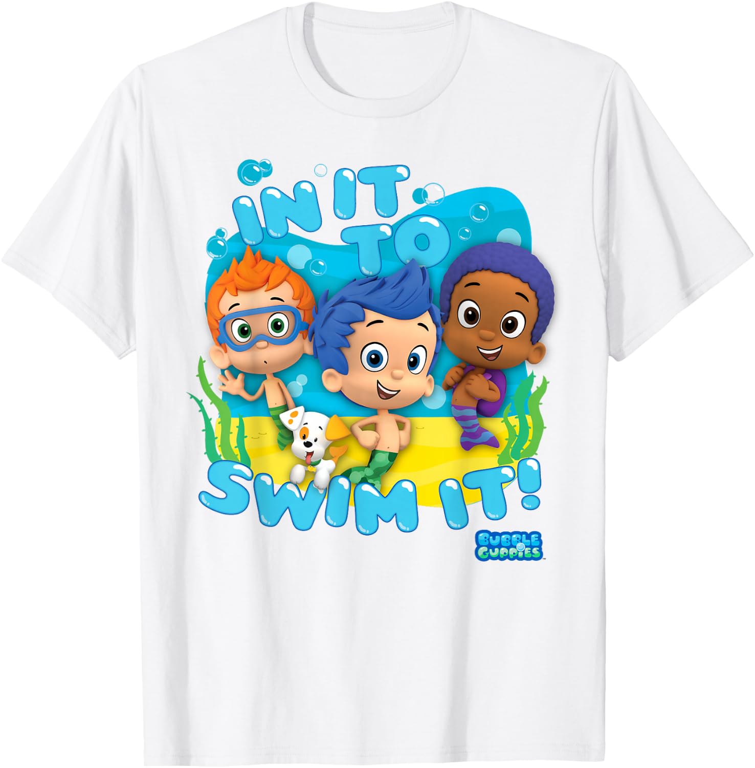 Bubble Guppies in It to Swim It Graphic T-Shirt T-Shirt