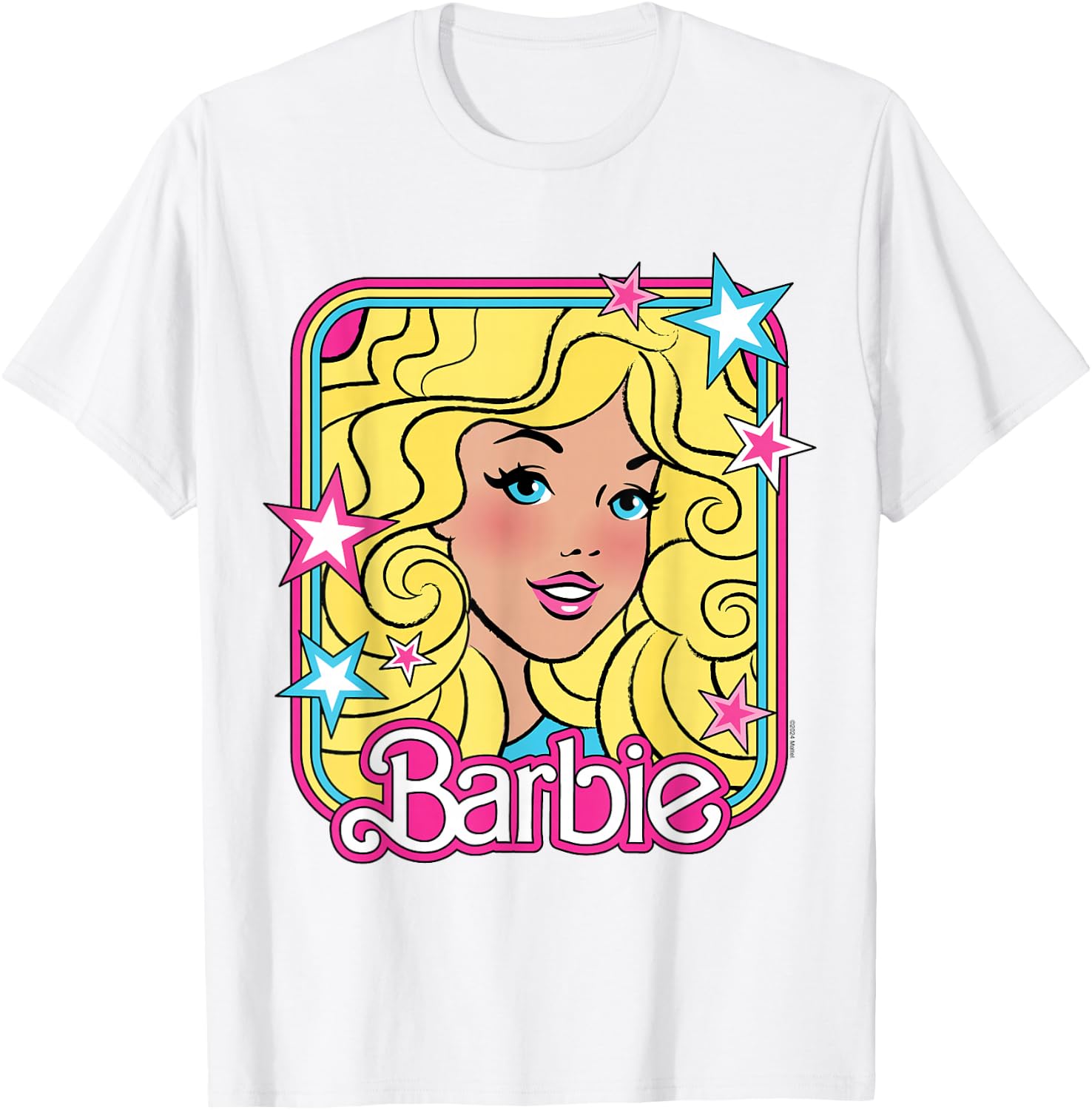Barbie 70s Portrait with Stars T-Shirt