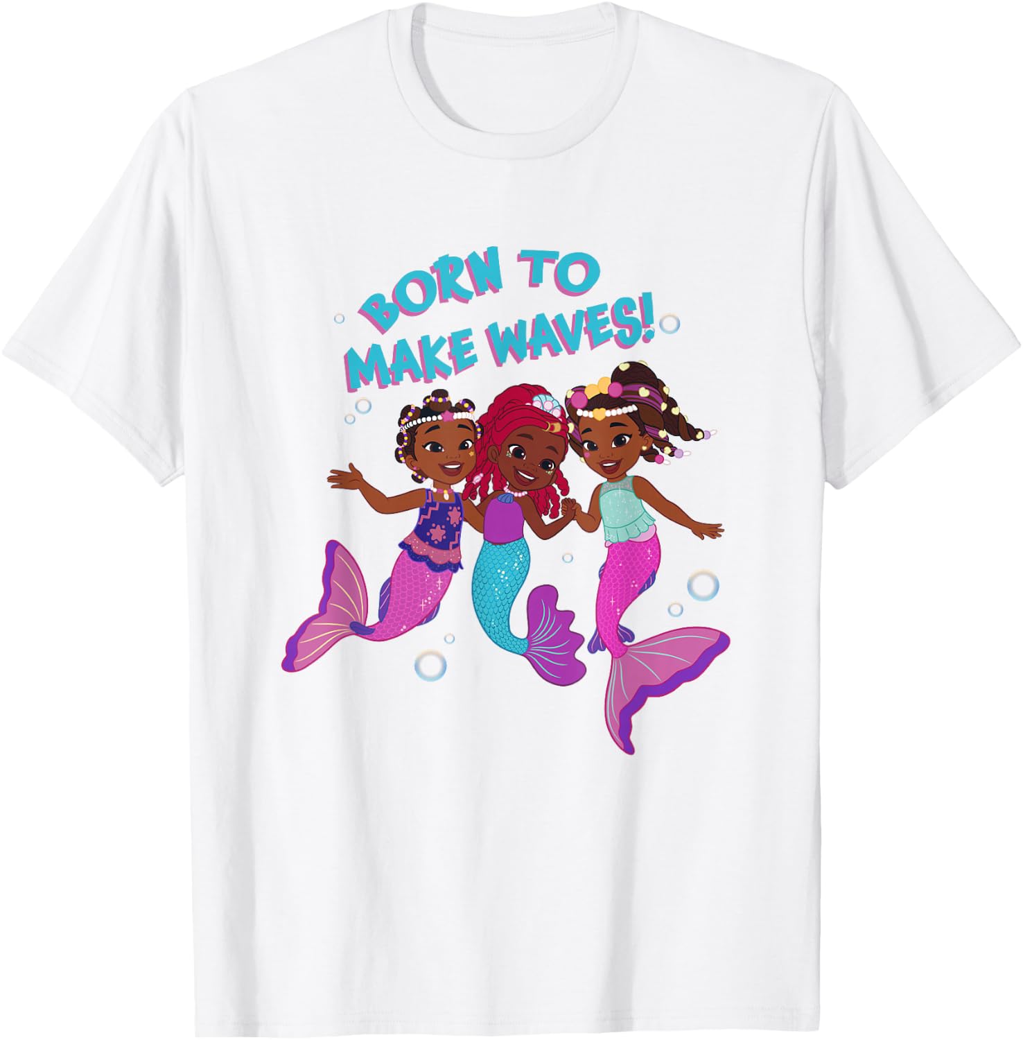 Disney Junior's Ariel Born To Make Waves! Best Friends Logo T-Shirt