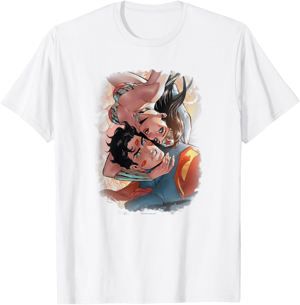 Justice League Superman & Wonder Woman Love Birds T Shirt T-Shirt